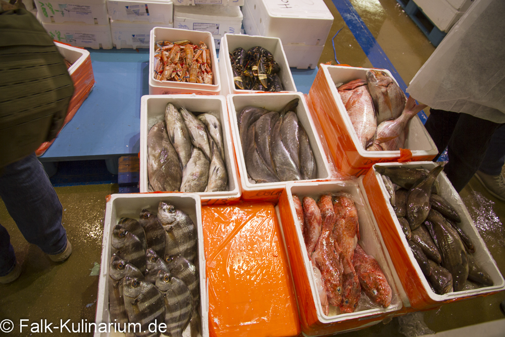 Fisch auf dem Fischmarkt Rungis in Paris
